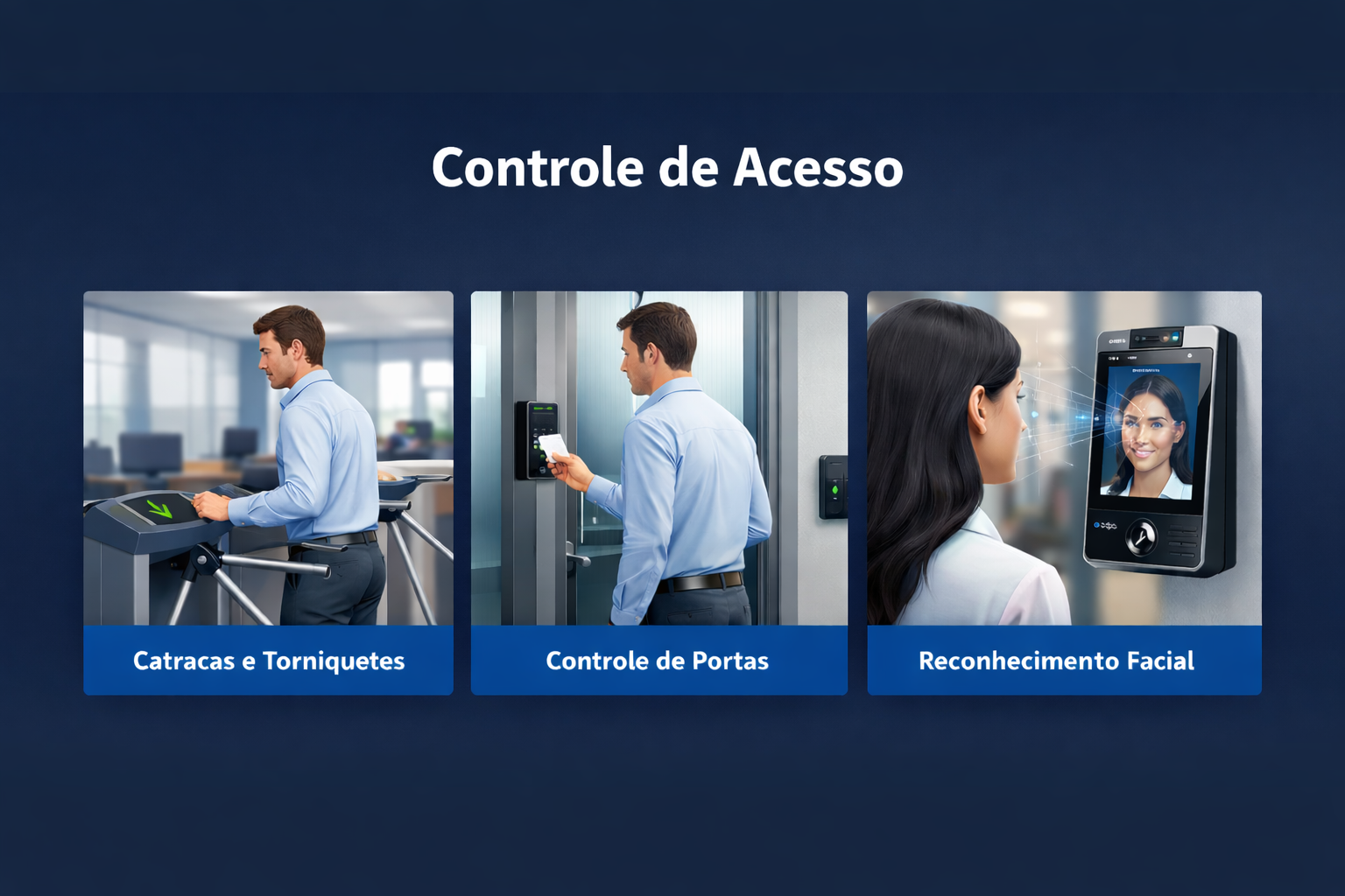 Controle de Acesso - Catraca, Porta e Reconhecimento Facial